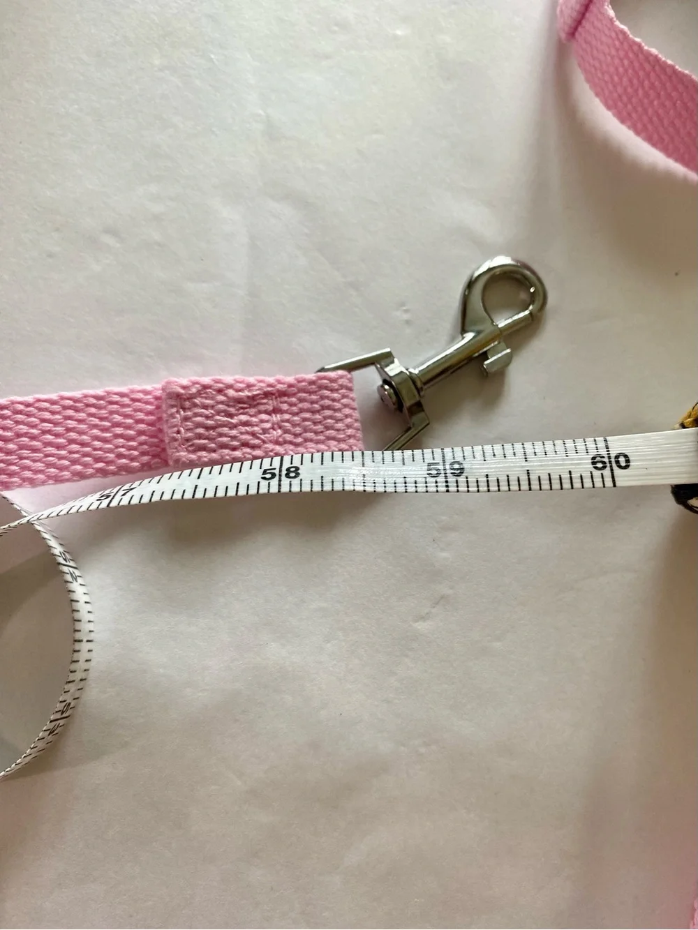 8” Pink Plaid Dog Harness and 60” Leash Set
